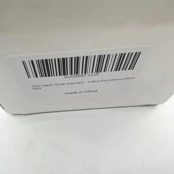 NEW XKIC Automatic Watch Winder Box Craft for Single Watch YBQ01 White - Picture 4 of 5